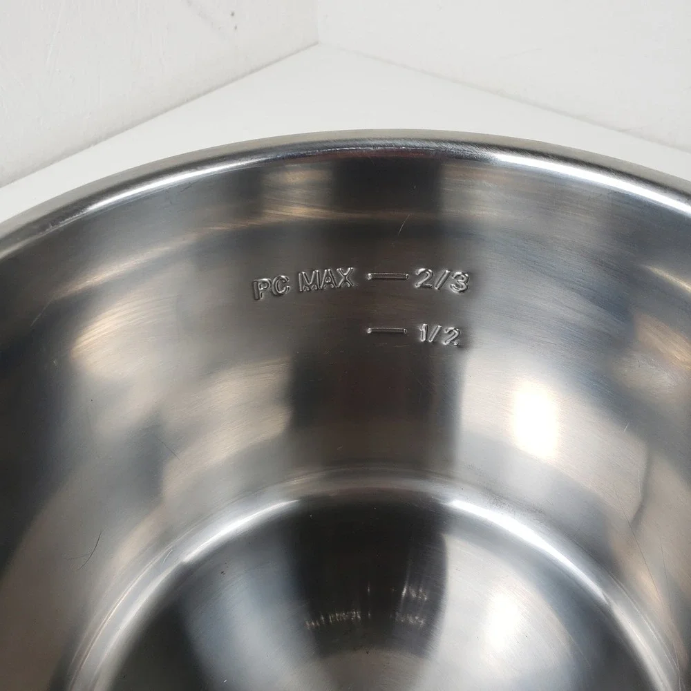 Instant Pot 3 Quart Stainless Steel Inner Pot Replacement AB18222 Silver Mini